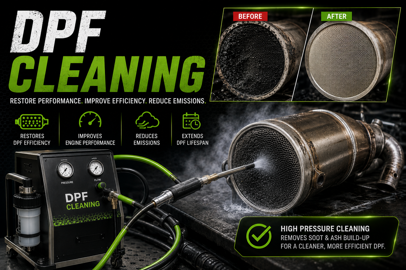 Engine Carbon Cleaning DPF Cleaning